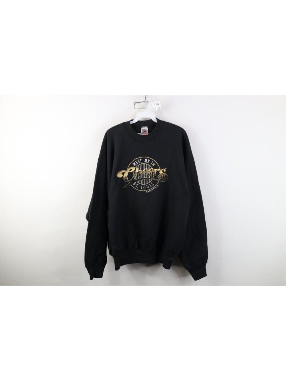 Vintage 90s Mens XL Faded Cheers Bar TV Show St Louis Heavyweight Sweatshirt USA